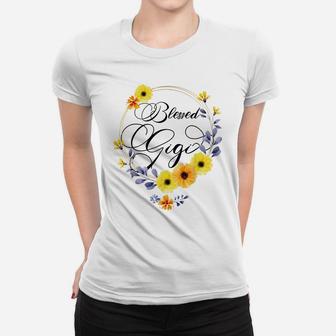 Blessed Gigi Shirt For Women Beautiful Flower Floral Women T-shirt | Crazezy UK