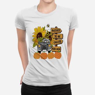 Blessed To Be Called Mom-Mom Sunflower Gnome Grandma Sweatshirt Women T-shirt | Crazezy UK