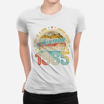 Born In January 1965 56Th Birthday Gift Retro 56 Years Old Women T-shirt | Crazezy