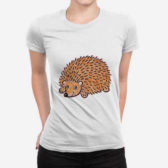 Brown Hedgehog Women T-shirt | Crazezy
