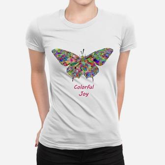 Butterfly Rainbow Colorful Joy Women T-shirt - Thegiftio UK