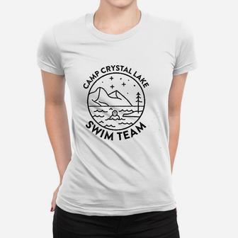 Camp Crystal Lake Counselor Horror Movie Vintage Graphic Women T-shirt | Crazezy UK