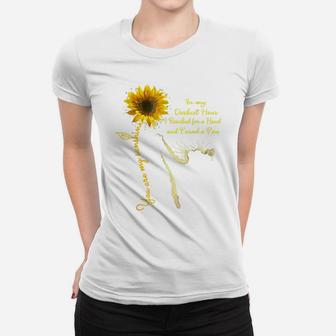 Cat You Are My Sunshine Sunflower In My Darkest Hour A Paw Women T-shirt | Crazezy