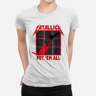 Catallica - Pet 'Em All Funny Cat T-Shirt Women T-shirt | Crazezy DE