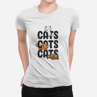 Cats Cats Cats Funny Pet Kitty Lover Women T-shirt - Thegiftio UK