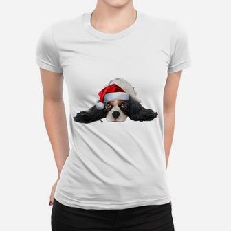 Cavalier King Charles Spaniel Dog Matching Christmas Pjs Women T-shirt | Crazezy AU