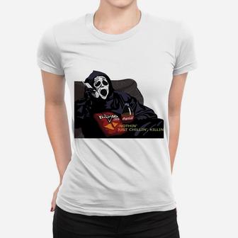 Chillin, Killin Ghost Scream Women T-shirt | Crazezy
