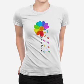 Choose Kind Autism Awareness Daisy Flower Costume Puzzle Women T-shirt | Crazezy UK