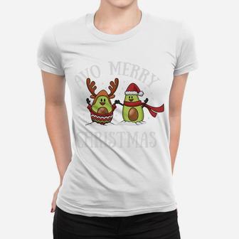Christmas Avocado Sweatshirt Cute Vegan Vegetarian Xmas Gift Women T-shirt | Crazezy CA