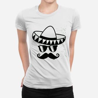 Cinco De Mayo Mustache Face Women T-shirt | Crazezy DE