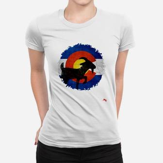Colorado Goa Distressed Colorado State Flag Women T-shirt - Thegiftio UK