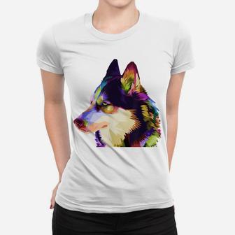 Colorful Dog Women T-shirt | Crazezy UK