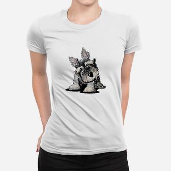Curious Schnauzer Women T-shirt | Crazezy DE