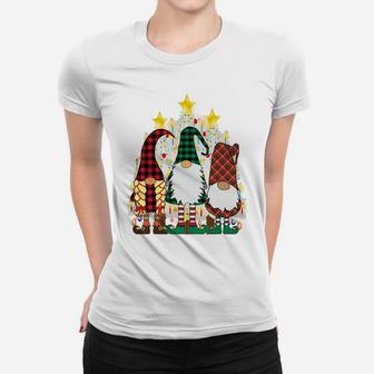 Cute Christmas Gnomes Swedish God Jul Nordic Xmas Tree Sweatshirt Women T-shirt | Crazezy UK