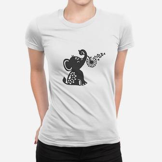 Cute Elephant Graphic Women T-shirt | Crazezy CA