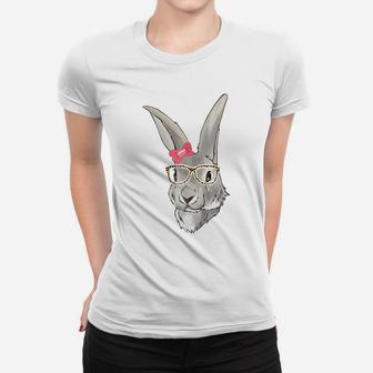 Cute Female Rabbit Women Girls Funny Easter Bunny Women T-shirt | Crazezy UK
