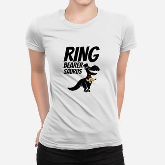 Cute Ring Bearer Dinosaur Women T-shirt | Crazezy