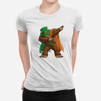 Dabbing Bigfoot St Patricks Day Men Leprechaun Irish Women T-shirt - Thegiftio UK