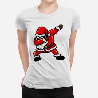 Dabbing Santa Hoodie Kids, Santa Claus Dab Christmas Gift Women T-shirt | Crazezy