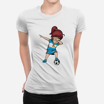Dabbing Soccer Argentina Jersey Shirt - Argentinian Football Women T-shirt | Crazezy CA