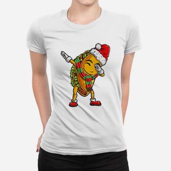 Dabbing Taco Santa Christmas Kids Boys Men Dab Xmas Gifts Women T-shirt | Crazezy UK