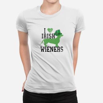 Dachshund Lovers Love Irish Wieners St Patricks Day Shirts Women T-shirt - Thegiftio UK