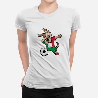 Dog Dabbing Soccer Italy Women T-shirt | Crazezy CA