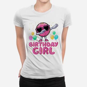 Donut Birthday Girls - Dabbing Donut Girl Birthday Party Women T-shirt | Crazezy AU