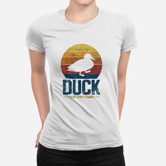 Duck Vintage Is My Spirit Animal Women T-shirt | Crazezy