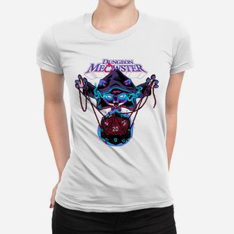 Dungeon Meowster Funny Nerdy Gamer Cat D20 Tabletop Rpg Women T-shirt | Crazezy UK