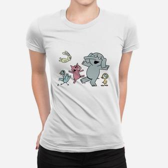 Elephant And Piggie Women T-shirt - Thegiftio UK