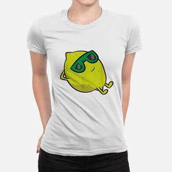 Emon Summer Fruit Sunglasses On Lemon Women T-shirt | Crazezy