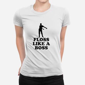 Floss Like A Boss Dance Silhouette Women T-shirt | Crazezy