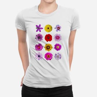 Flower Tshirt, Flower Shirt, Colorful Flower T Shirt, Floral Women T-shirt | Crazezy DE