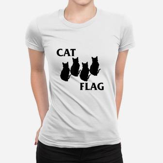 Funny Cat Flag Women T-shirt | Crazezy AU