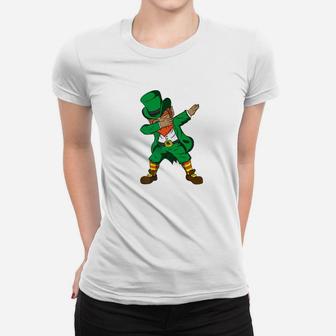 Funny Dabbing Leprechaun Kids Boy Girl St Patricks Day Women T-shirt - Thegiftio UK