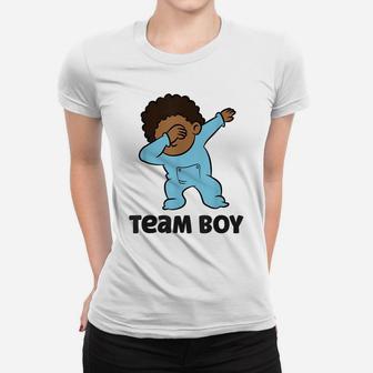 Gender Reveal Baby Shower Team Boy Women T-shirt | Crazezy
