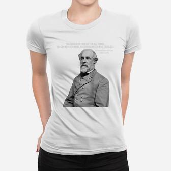 General Robert E Lee Quote T Shirt Raglan Baseball Tee Women T-shirt | Crazezy