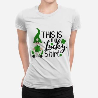 Gnome T Shirt Shamrock Lucky Womens Happy St Patricks Day Women T-shirt | Crazezy UK