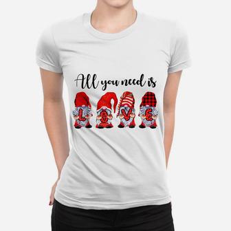 Gnome Valentines Day Shirt For Women Gifts Gnome Valentine Women T-shirt | Crazezy