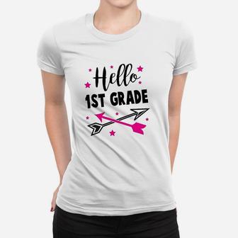 Hello 1St Grade With Stars Youth Women T-shirt | Crazezy