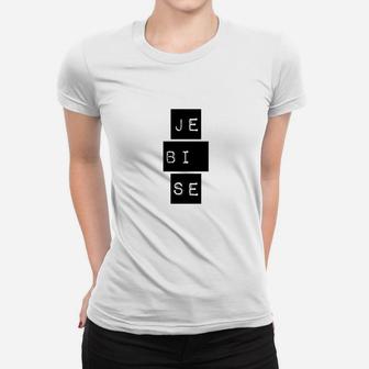 Herren Frauen Tshirt JE BI SE Slogan, Modernes Design - Seseable