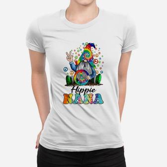 Hippie Nana Gnome Colorful Gnome Mother's Day Gift Women T-shirt | Crazezy