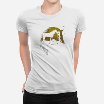 Horse Funny Cowgirl Western Horse Women T-shirt | Crazezy