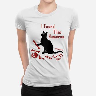 I Found This Humerus Cats Humorous Cat Lovers Shirts Raglan Baseball Tee Women T-shirt | Crazezy AU