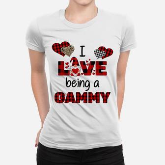 I Love Being A Gammy - Gnome Heart Valentine Day Women T-shirt | Crazezy CA