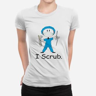 I Scru Surgical Tech Busybodies Stick Figure Gift Women T-shirt | Crazezy CA