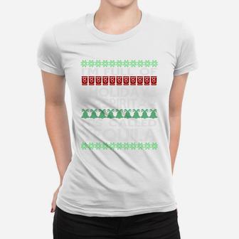 I'm Full Of Holiday Spirit Called Tequila Ugly Christmas Women T-shirt | Crazezy UK