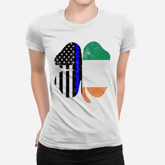 Irish American Flag Police Officer St Patricks Day Police Women T-shirt | Crazezy AU