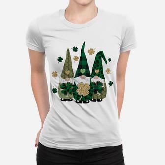 Irish Gnome St Patricks Day Shamrock Shirt Lucky Leprechauns Women T-shirt | Crazezy CA